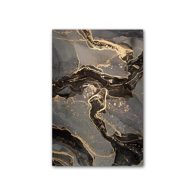 Роскошный абстрактный жидкий постер, черный, серый, золотой, мраморный, настенный, холст, живопись, современные постеры, принты, фреска для гостиной, домашний декор