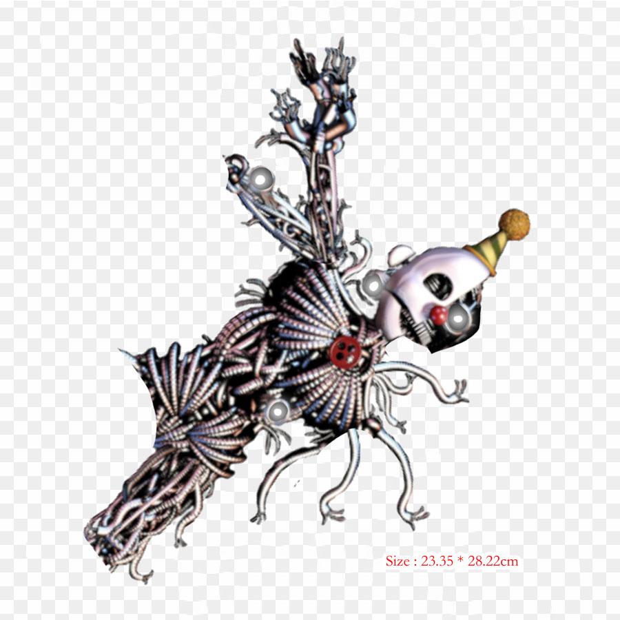 Bluzka Fnaf Allegro Five Nights At Freddy's Sister Location Five Nig Термонаклейки для одежды Футболка Сумка Теплопередающие наклейки Утюг на заплатках