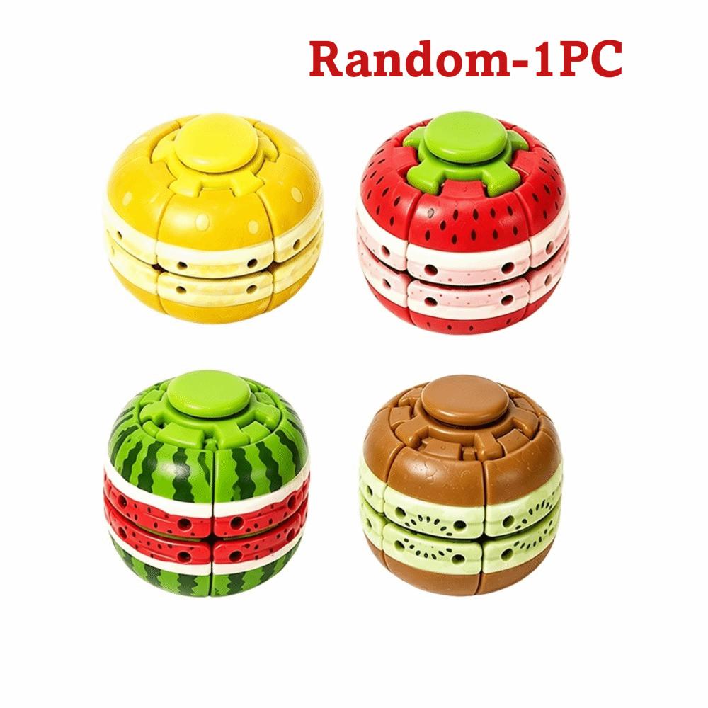 PP Fruit Spinner Toy Press and Rotate 3D Printed Fidget Toy Leisure Entertainment
