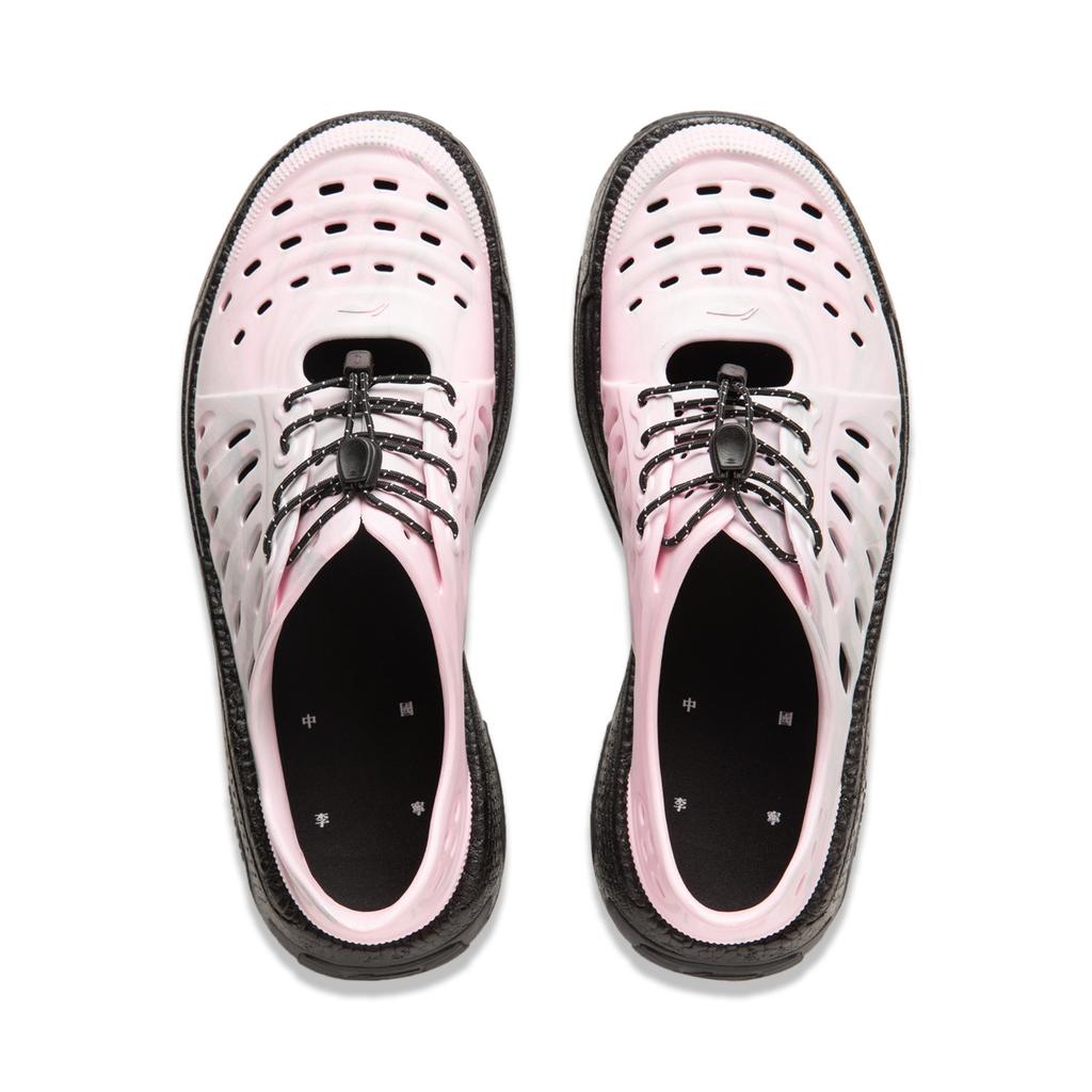 Li Ning Pangu Trek Модные универсальные кроссовки для пересечения ручья Унисекс Розовые Серые AZSU017-2