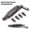 Многофункциональная отвертка-брелок со светодиодной подсветкой и открывалкой для бутылок для кемпинга на открытом воздухе