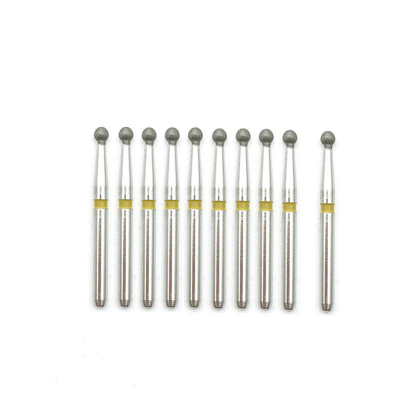 10 шт./комплект, стоматологические алмазные фг, высокоскоростные боры с хвостовиком 1,6 мм, сверхтонкие полиры, стоматологические инструменты BR-40EF