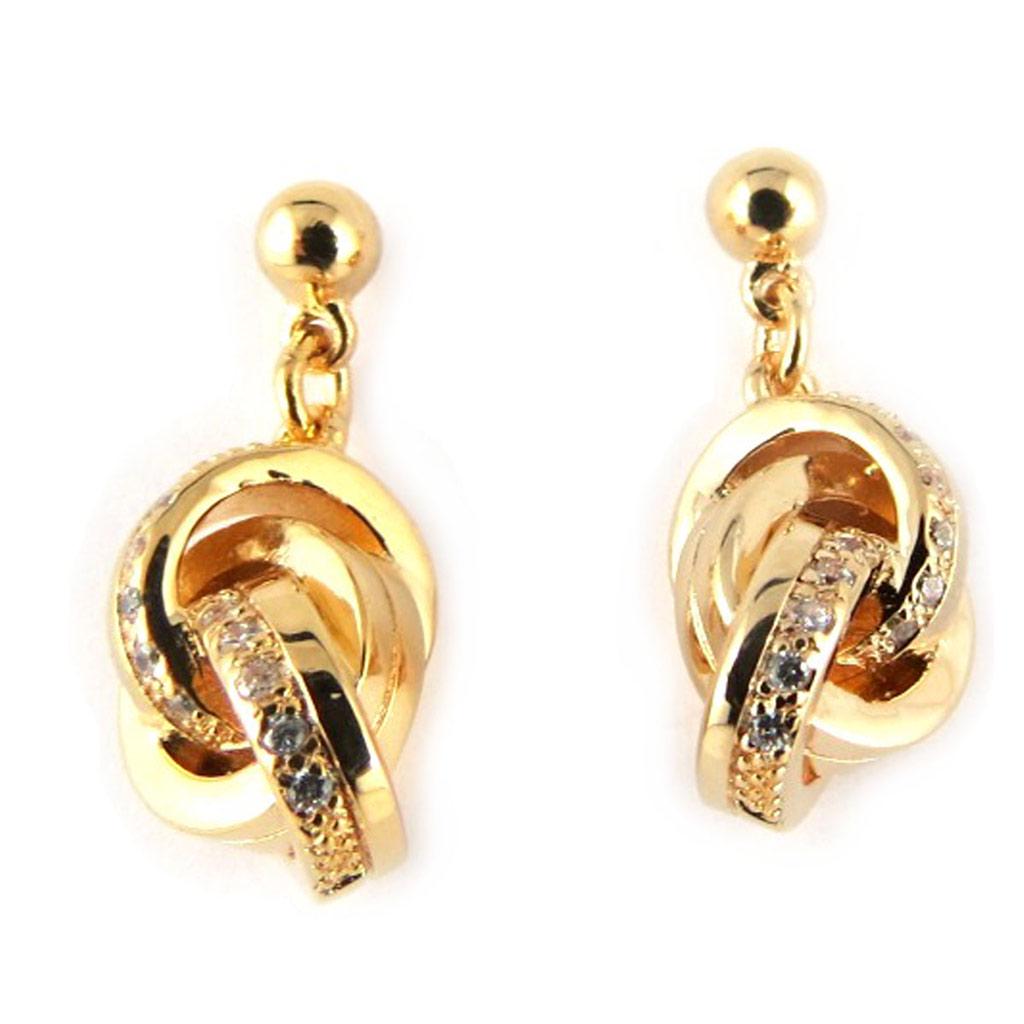 Altesse [L0389] - Gold Plated 'Goddess' Gold Earrings
