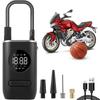 Portable Tire Inflator 150PSI Cordless Air Compressor with LED Light Auto Shut Off Electric Bicycle Tire Pump with Pressure