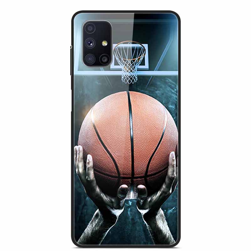 Стеклянная задняя крышка для Samsung Galaxy M51 M31 Чехол Жесткий чехол из закаленного стекла для Samsung A71 A51 Чехол A 51 71 M 51 31 Funda Coque