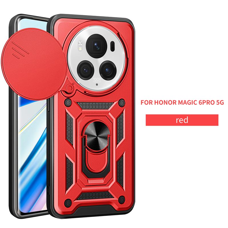 Чехол для Honor Magic6 Pro, защитный противоударный защитный чехол для телефона Honor Magic 6 Pro 6Pro, автомобильный держатель, кольцо, задняя крышка