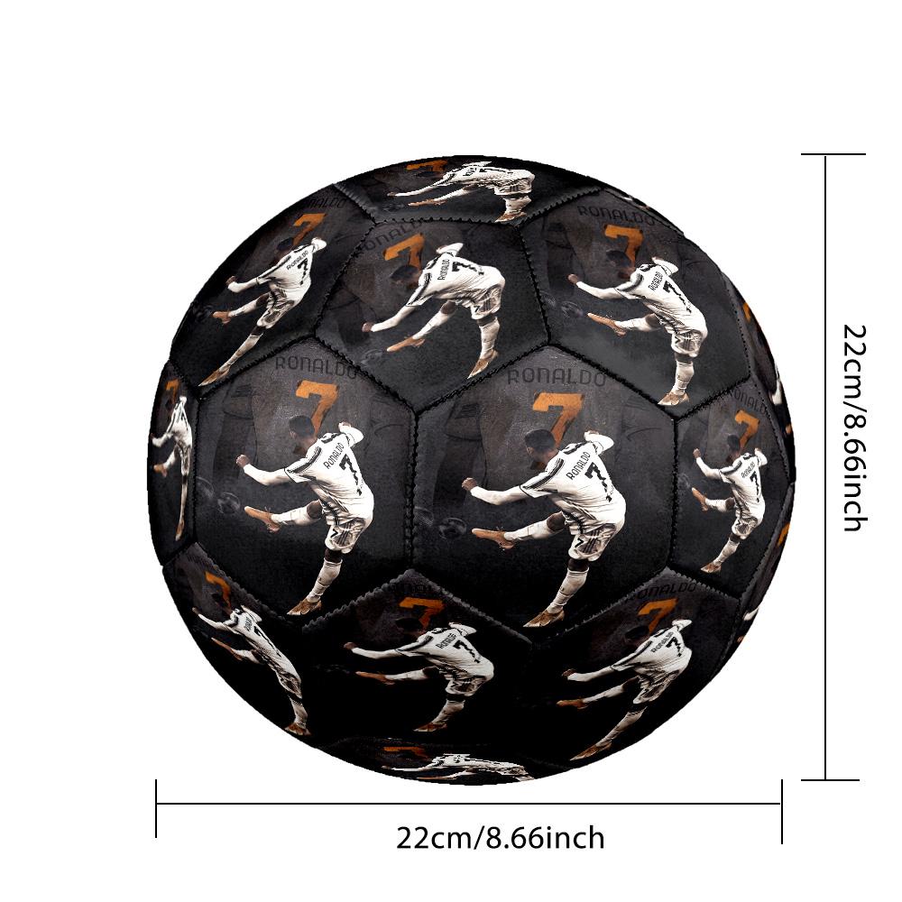 Ronaldo's Portugal Celebration Size 5 Football Machine Sewn Indoor/Outdoor Training and Matches Soccer Accessory