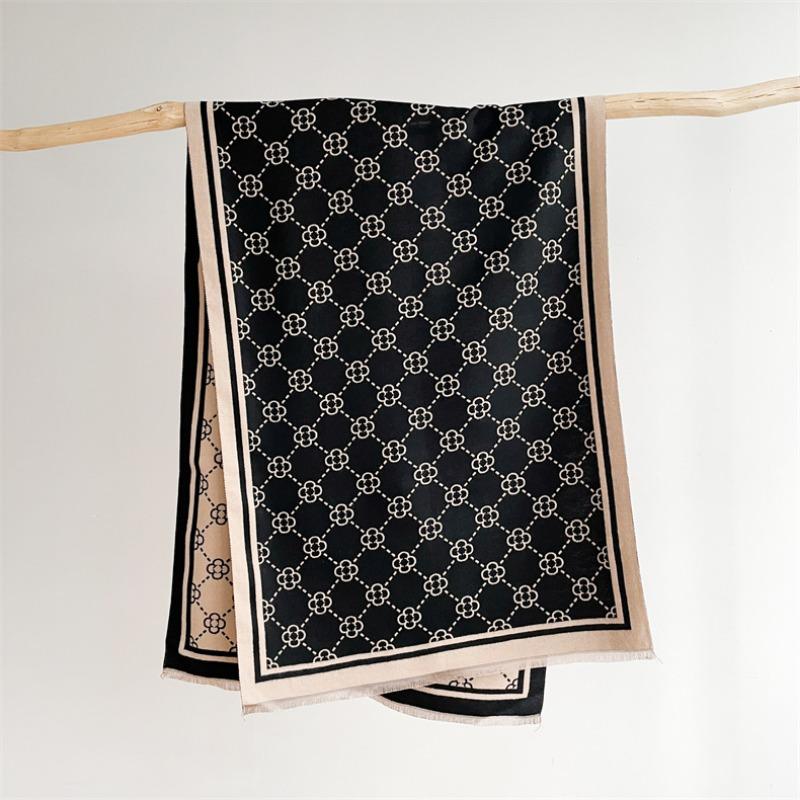 Scarf Women's Winter High-end Imitation Cashmere Office Air Conditioner Shawl Versatile Outer Thickened Warm Scarf