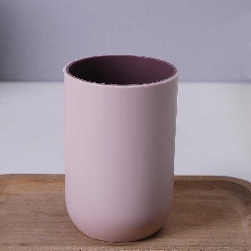 Однотонные стаканы для зубных щеток и ополаскивателя для рта для пар, с защитой от плесени
