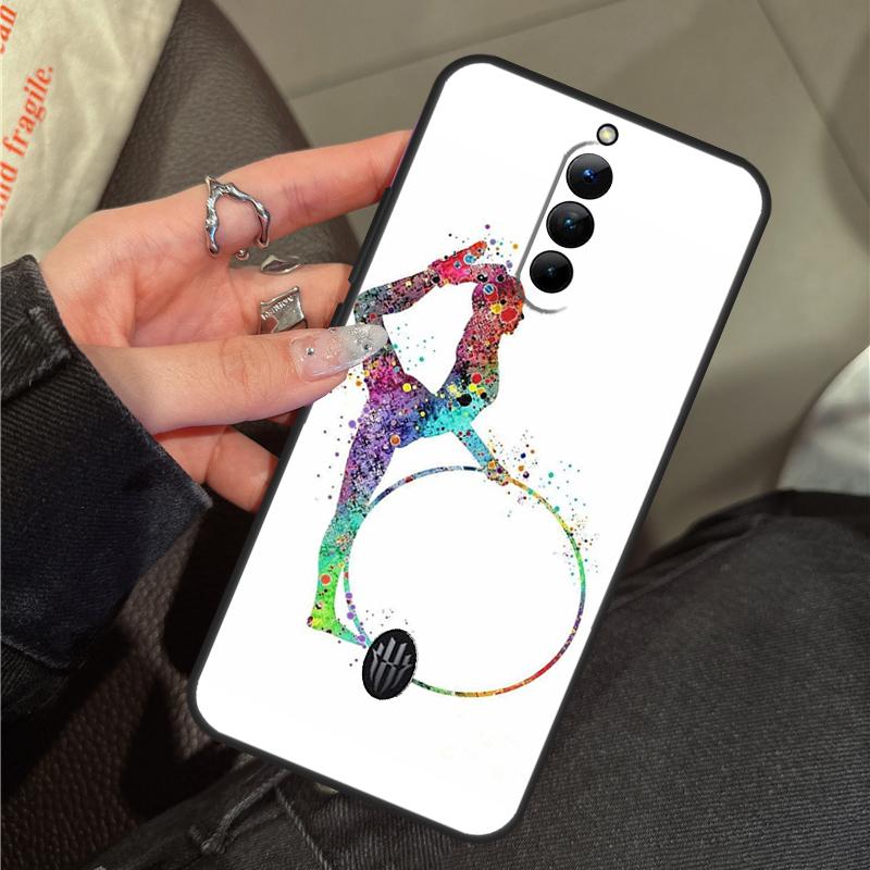 Акварельный чехол для гимнастики для ZTE Nubia RedMagic 11 Pro Plus 10 9 8 8S 9S 10S Pro 5G 5S 6 7 6S 7S Pro 11 Air