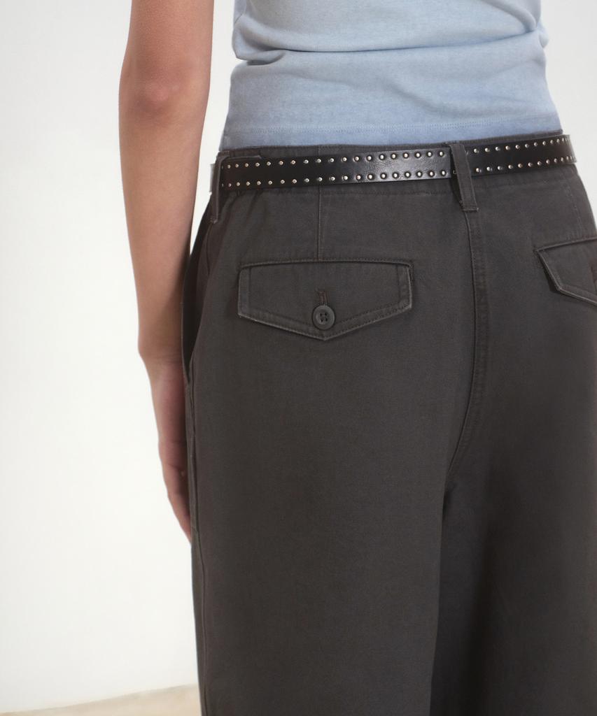 MUSINSA STANDARD WOMAN Women'S Wide Fatigue Pants [Dark Gray]