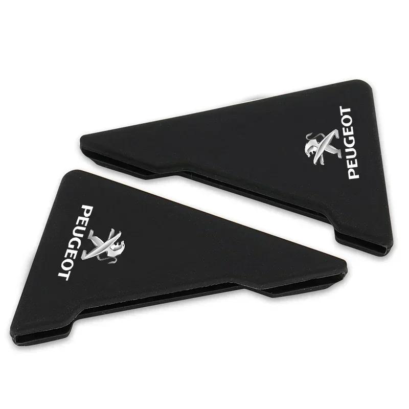 2026 Горячая Автомобильная Наклейка 2 шт. Силиконовый Значок Автомобиля Накладка на Уголок Двери Защита от Ударов и Царапин Бампера Для Peugeot 208 3008 308 508 408 2