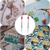 Stainless Steel Flat Tip Tweezers PVC Coated Rubber Tips Tweezers Accessories Long Tweezers Tools