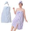 Adjustable Oversized Wrap Bathrobe Set Plus Size Wrap Bathrobe New Wearable Bath Towel