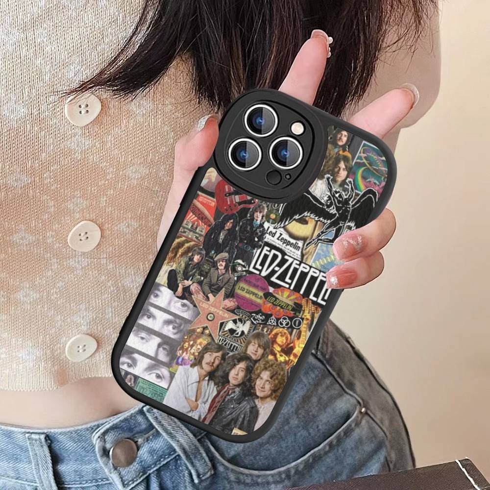 Band L-Led Z-Zeppelin Phone Case For IPhone 16 15 14 11 12 13 Pro Max Plus Back Leather Shell