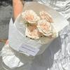 10 листов 50x50 см 3D Букет Цветов Упаковочная Бумага 3D Текстура Розы Крафт-бумага Цветочные Материалы Упаковка Подарка на День Рождения Декор для Вечеринки