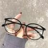Transparent Computer Myopia Glasses For Women Men Anti Blue Light Round Eyewear Blocking Optical Lenses Eyeglass 0 To -6.0