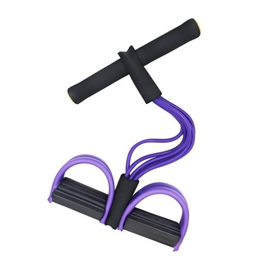 6-трубчатая педаль для приседаний с ручкой, многофункциональная натяжная веревка, эластичная педаль для йоги