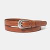 Halden (W) Simple Western Cowhide Leather Belt (T005_Tan)