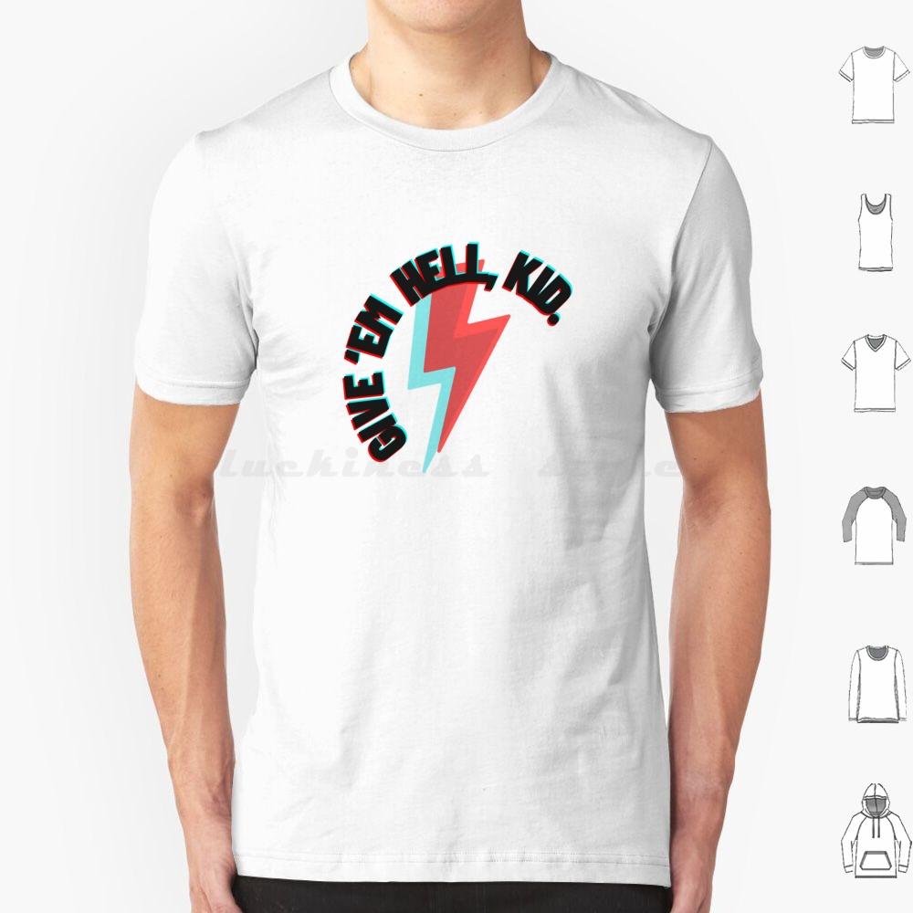 Give em Hell Kid T Shirt Cotton Men Women DIY Print Mcr Gerard Way Mikey Way Ray Toro Frank Iero Three Cheers Three Cheers