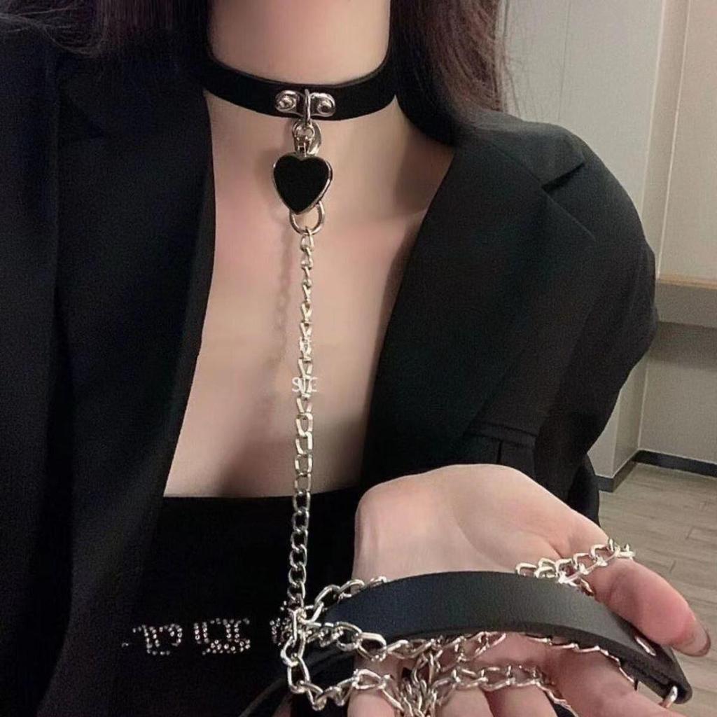 Унисекс Love Choker Ожерелье - Элегантный шейный ремешок Цепочка для пар