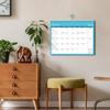 Настенный календарь 2025 года, настенный календарь на 18 месяцев с января 2025 по 2026 год, двойной переплет, большой настенный календарь с плотной бумагой, подходит для дома