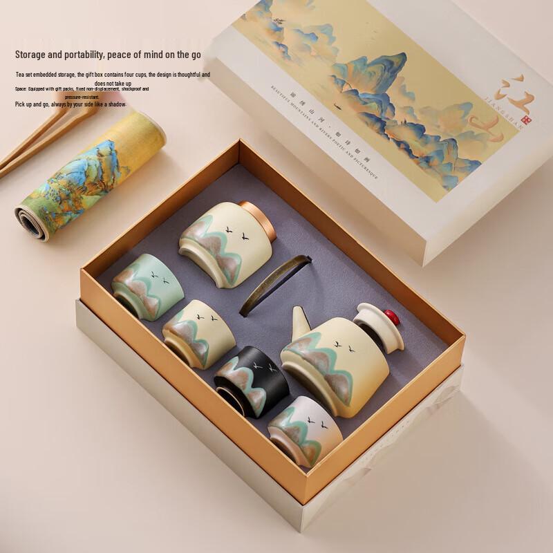 Hand-Painted Ceramic Teapot Tea Set