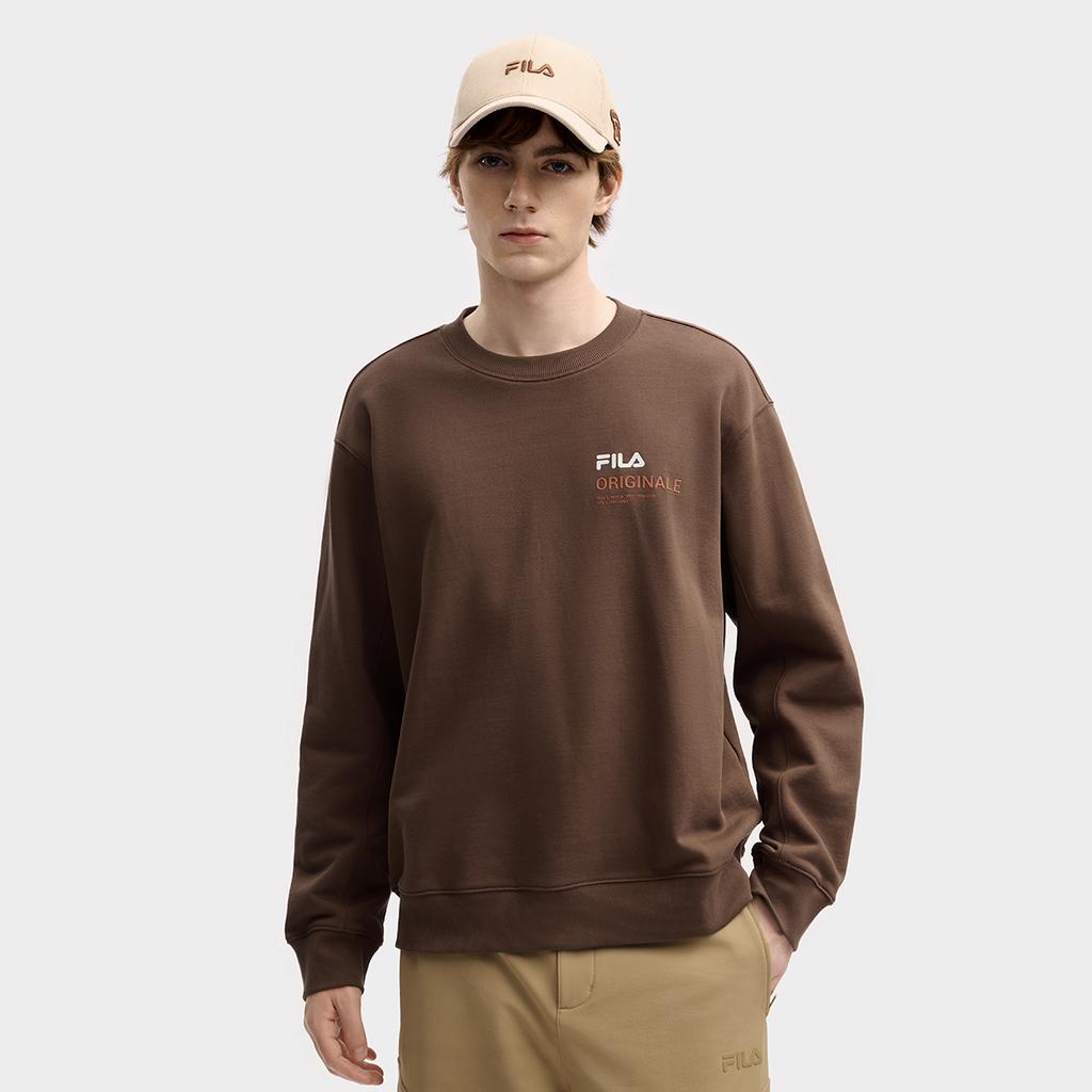 Fila Оригинальная Мода Классический Ретро Повседневный Универсальный Свободный Удобный Простой Пуловер Свитшот Мужской свитшот F11M549202FBN