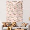 Cute Easter Bunny and Eggs Pattern Patterned Tapestry Decorative Wall Hanging, Home Bedroom Living Room Decor