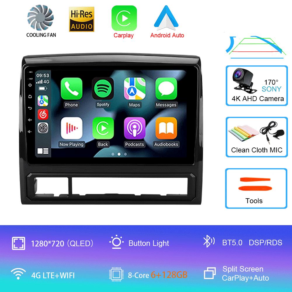Автомобильное радио Android 14 Carplay Auto 4G+WIFI для Toyota Tacoma 2 N200 Hilux 2005-2015 Навигация GPS Мультимедиа Видеоплеер Стерео