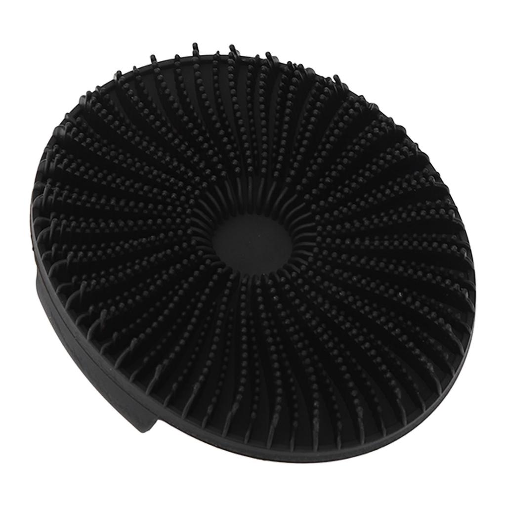 Силиконовая щетка для ванны и тела, нежная отшелушивающая многофункциональная черная круглая щетка для тела