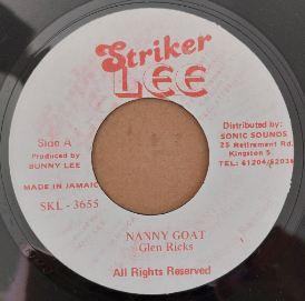 7-дюймовая пластинка GLEN RICKS - Nanny Goat SKL3655 Striker Lee Ямайка Регги, Ска и Даб Б/у