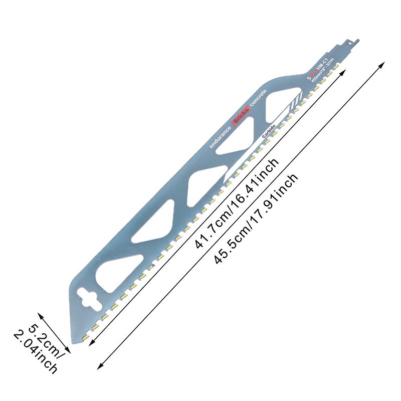 Пильный диск для возвратно-поступательной резки 10/12/18/20 дюймов, универсальный режущий сабельный пильный диск из легированной стали, пильное полотно для резки кирпича, бетона