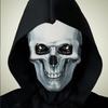Маска Скелета на Хэллоуин на Все Лицо Жуткая Смешная Страшная Головной Убор Черепа Легко Носить Светящаяся Маска для Вечеринки Косплея