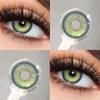 Mill Creek Iris Green Contact Lens with Degree 14.2MM Green/Blue/Grey/Brown Yearly Use Beauty Pupils