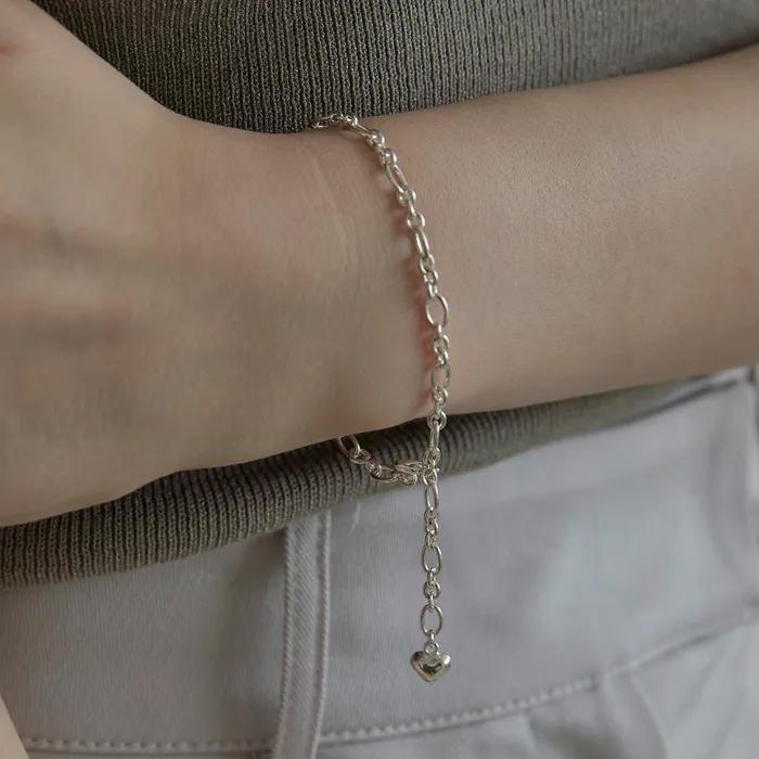Серебряный браслет с сердцем Одри (Серебро 925)