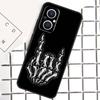Чехол-скелет со средним пальцем для телефона OPPO Reno 12F 12 13 11 14 F 10 Pro 8T 7 8 Lite OPPO Find X8 X6 X5 Pro