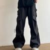 Мужские брюки в американском стиле High Street Workman, лето 2025, новые модные широкие свободные покрои, винтажные прямые повседневные брюки