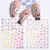 Nail Accessories Laser Nail Sticker Nail Art Decoration Flower Nail Sticker Holographic Nail Decals