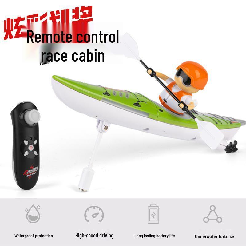 Rechargeable Waterproof Racing Speedboat Toy: Remote Control Kayak