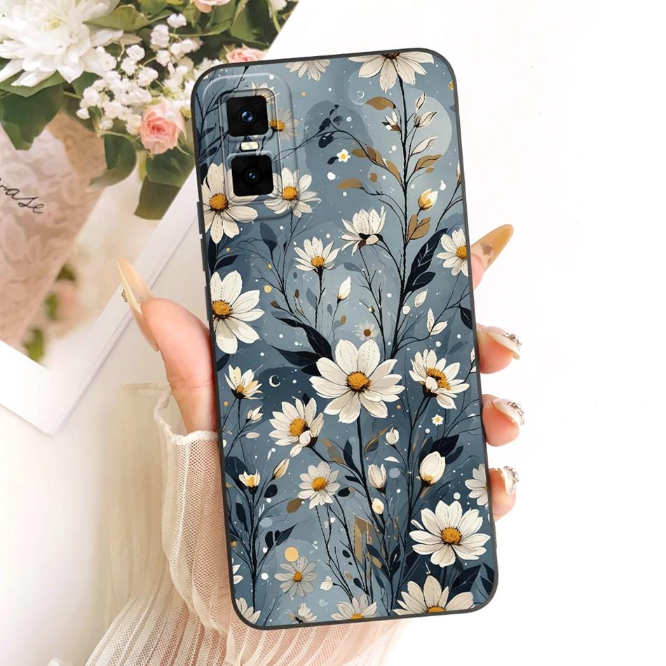 For Infinix GT 30 Pro X6873 Cute Cat Flower Cartoon Phone Case For Infinix GT30 Pro 5G Shockproof Soft Silicone Covers Bumpers