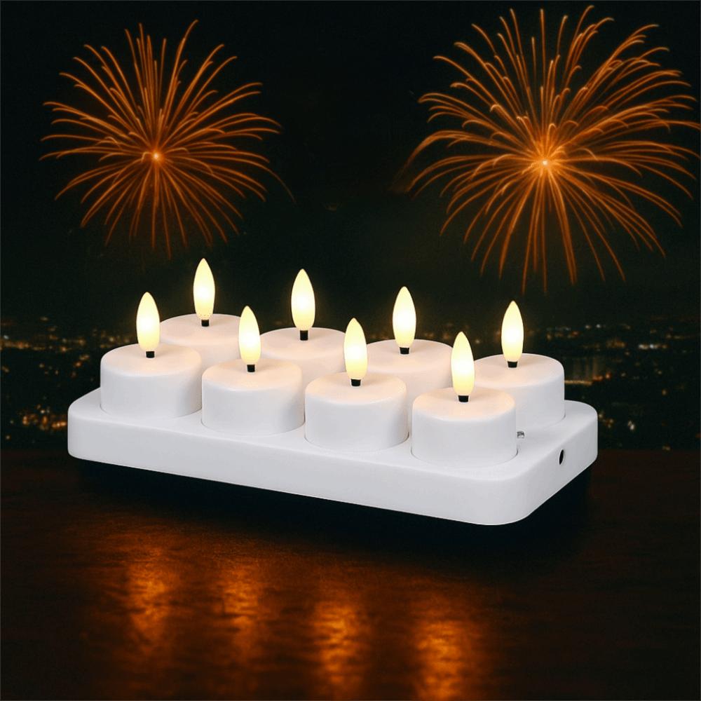 LED Candle Battery Powered Flameless Tea Candle Fake Candle Lamp Wedding Birthday Party Home Decoration Lamp Candlestick Candles
