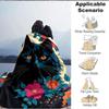 1pc Black Cat Print Soft & Warm Polyester Knit Blanket, Digital Printed, All-Season Throw for Napping, Traveling, Sofa yy250906021