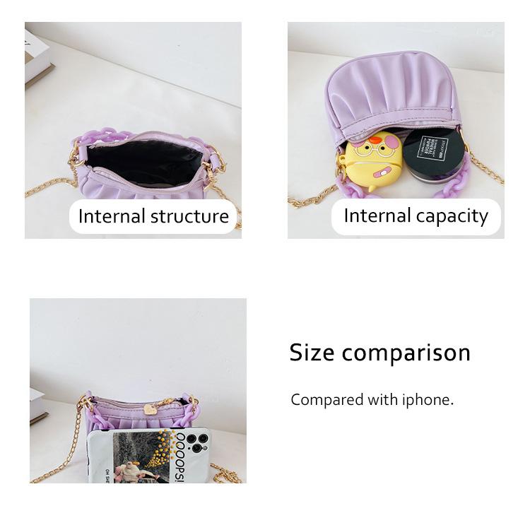 Детские сумки на плечо из искусственной кожи, детские сумки-мессенджеры, плиссированные модные сумки для маленьких девочек, милая сумка через плечо для родителей и детей, детский кошелек для монет