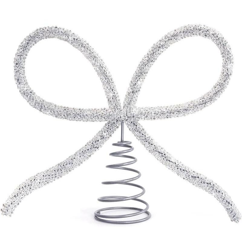 Бант для верхушки рождественской елки, Рождественский декор, Рождественская верхушка, Рождественский бант для елки, Украшения для рождественской елки, Праздничные товары для дома и вечеринок