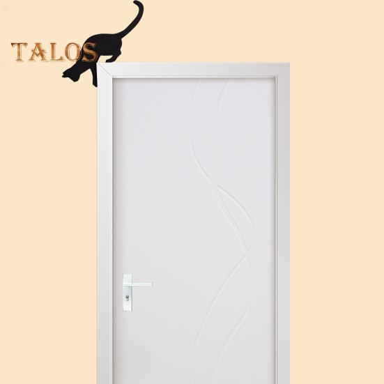 Металлическая накладка на дверь в виде кота, двусторонняя, декор на Хэллоуин, Рождество, кошечка, угловая рамка, настенный знак, винтажное жуткое украшение