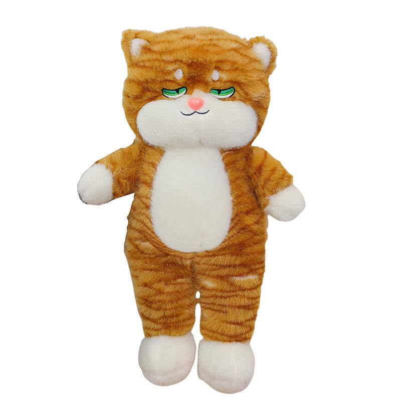 Новый узор Плюшевая игрушка кошка Кукла Милая кошка Забавная кукла с выражением Девочка Подушка для обнимания