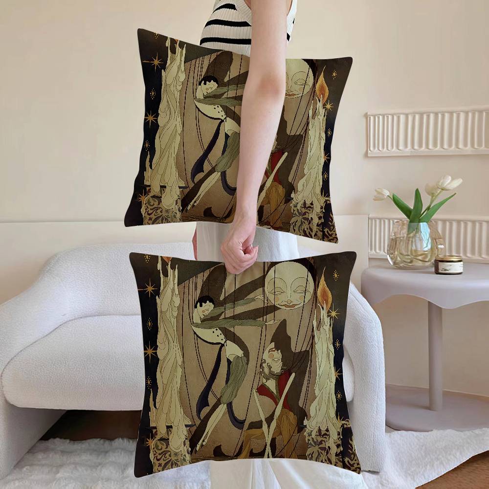 Странные ИсторииАниме Наволочка Подушка Диван и Гостиная Декоративные Наволочки Пылезащитные и Клещезащитные Невидимая Молния