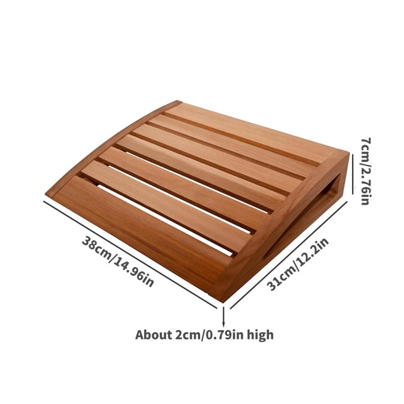 Деревянная подставка для головы в сауну, подушка для релаксации, эргономичная подушка для поддержки шеи, удобный аксессуар для парной для расслабления