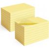 8 Pads Large Sticky Notes Yellow 3 x 5 in,800 Sheets Self-Stick Notes Pads, Super Adhesive Recyclable Sticky Pads for Office, School Supplies, Home,